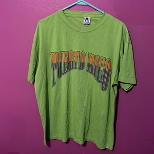 VINTAGE SINGLE STITCH PUERTO RICO T SHIRT  SIZE  XL